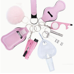 10pcs Women's Safety Set with Whistle, Window Breaker, Spray, & More-Great Gift